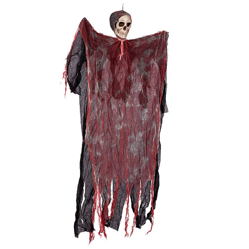 Halloween Hanging Ghost Pendant Dyed Blood Horror Skull Pendants For