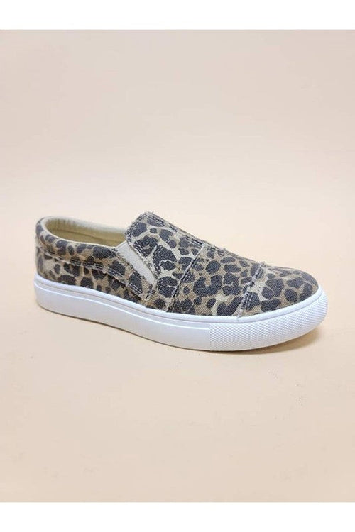 Leopard Print SLIP ON SNEAKERS