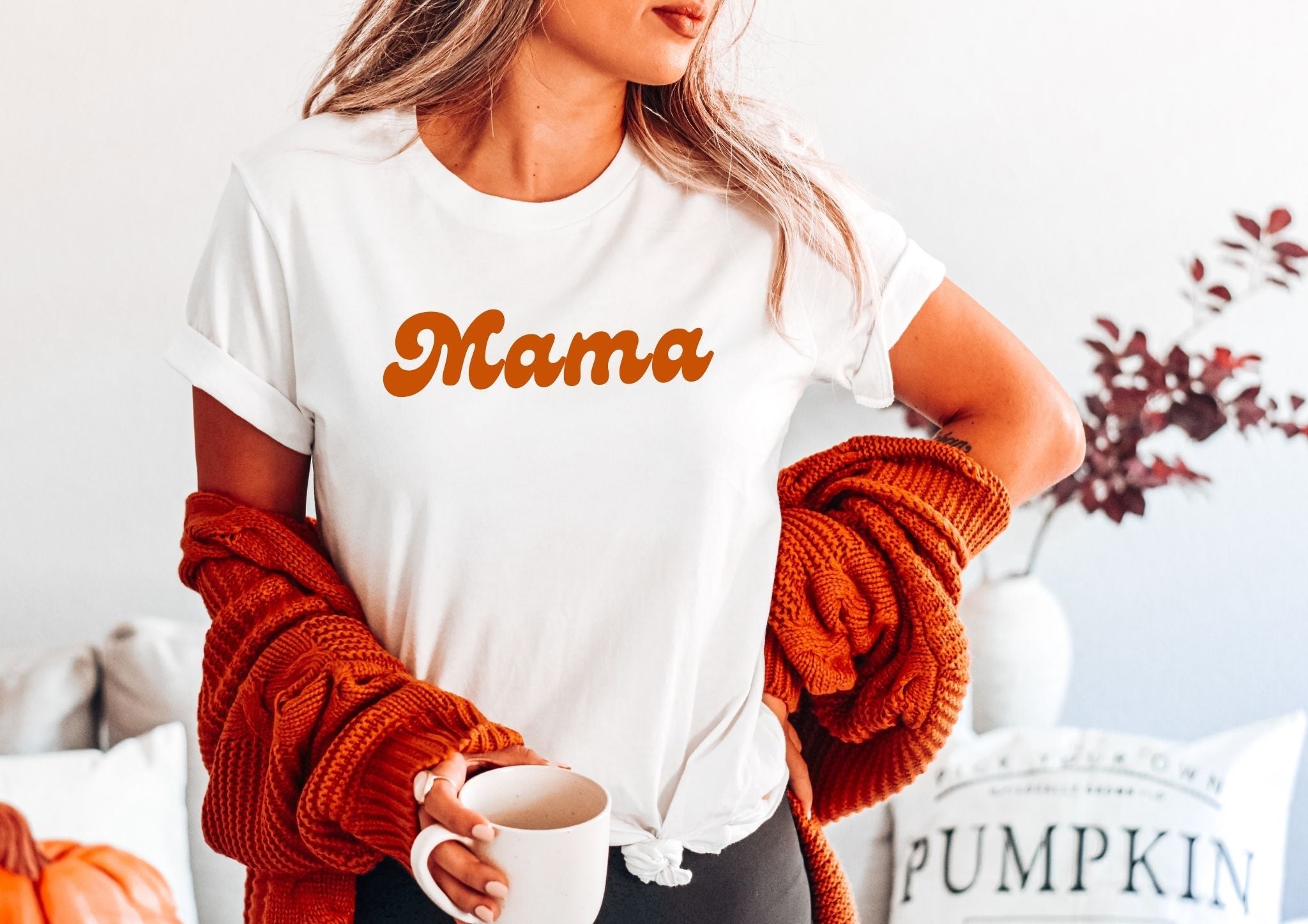 Fall Orange Mama Shirt
