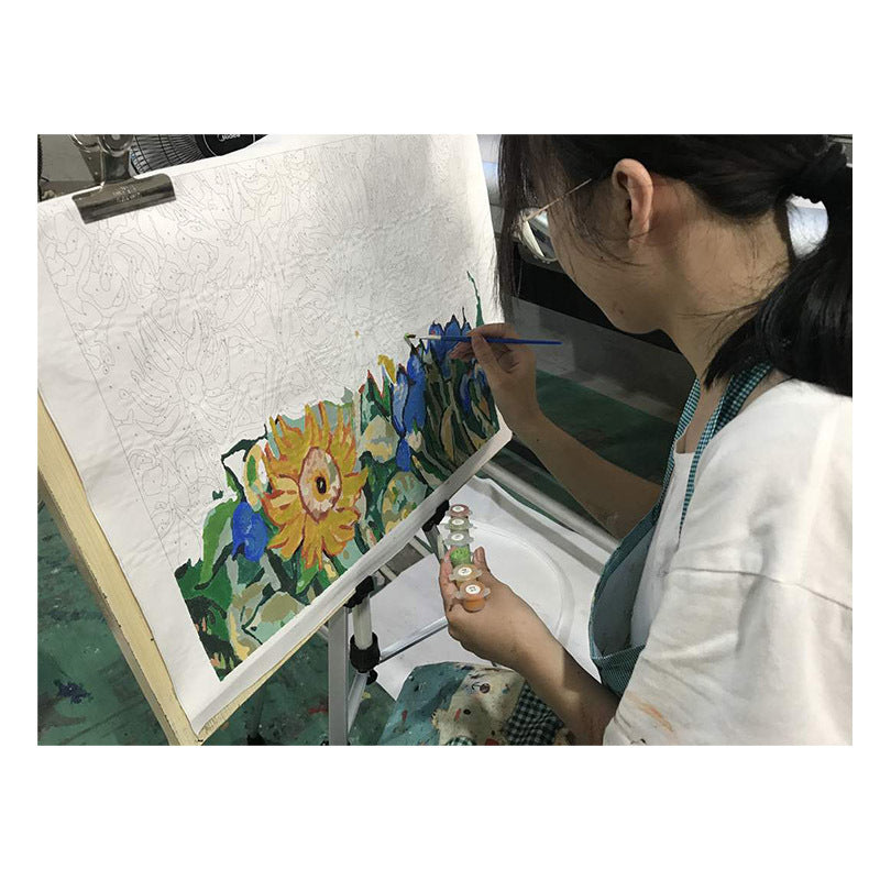 Handcrafted digital canvas art for grown-up creative coloring