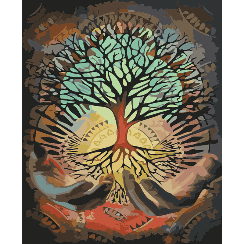 Handmade Digital Art Frameless Nature Tree