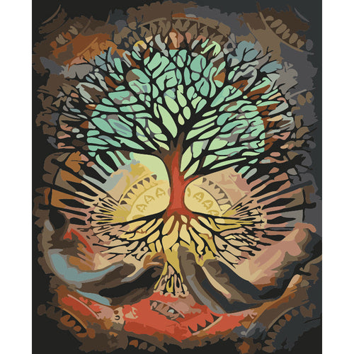 Handmade Digital Art Frameless Nature Tree