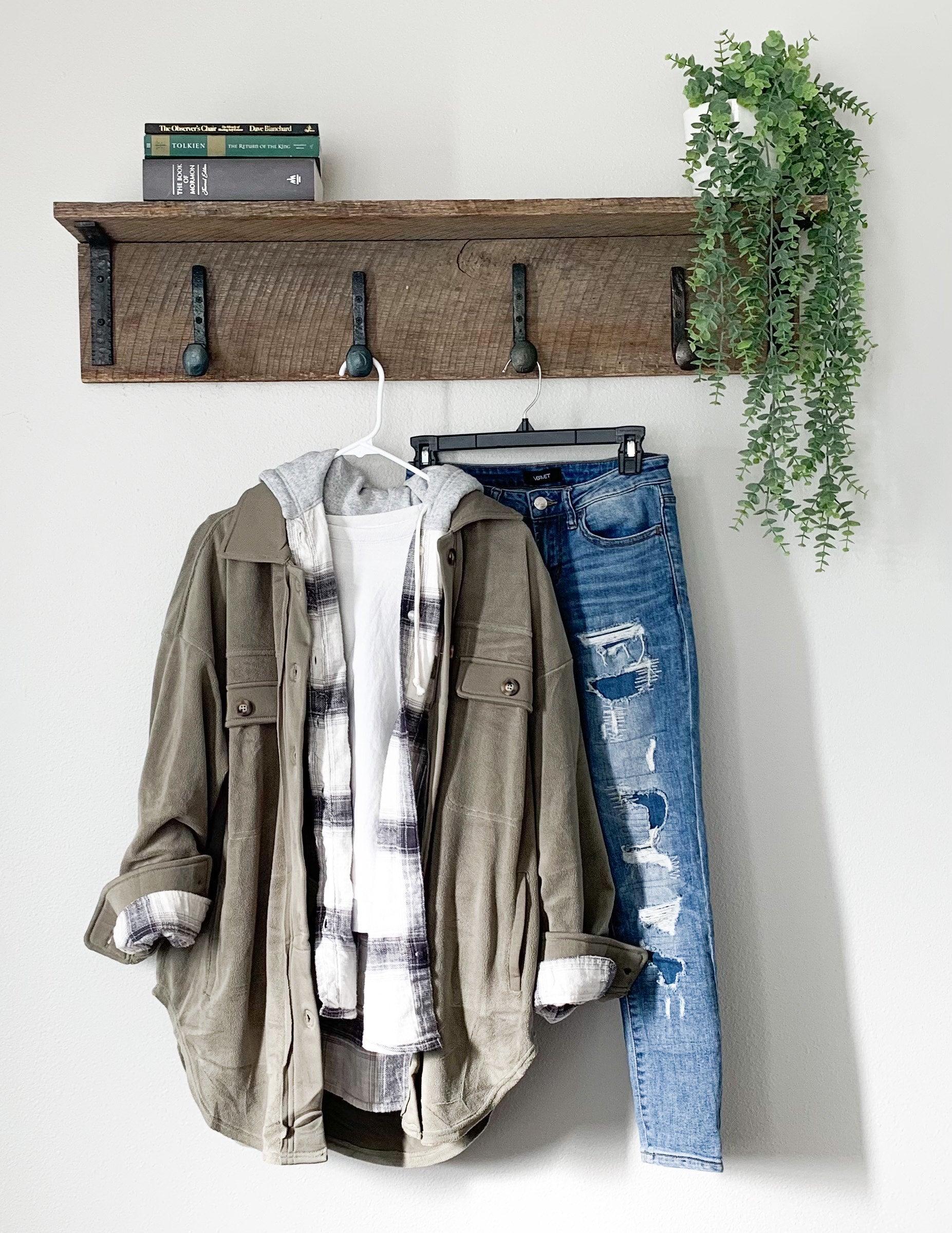 Olive Green Cozy Plush Fall Shacket