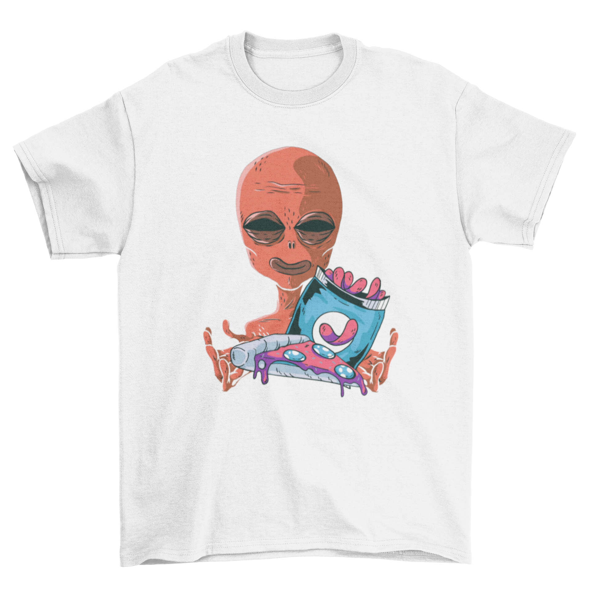 Alien Snacks Outer Space UFO Unisex Tshirt