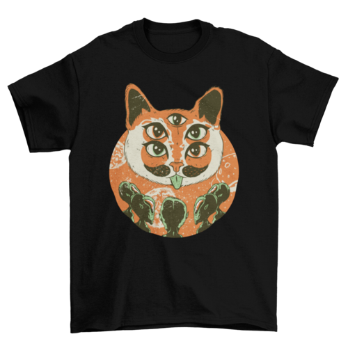 Alien cat t-shirt