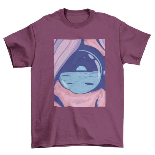 Lovely moon landscape outer space astronomy t-shirt