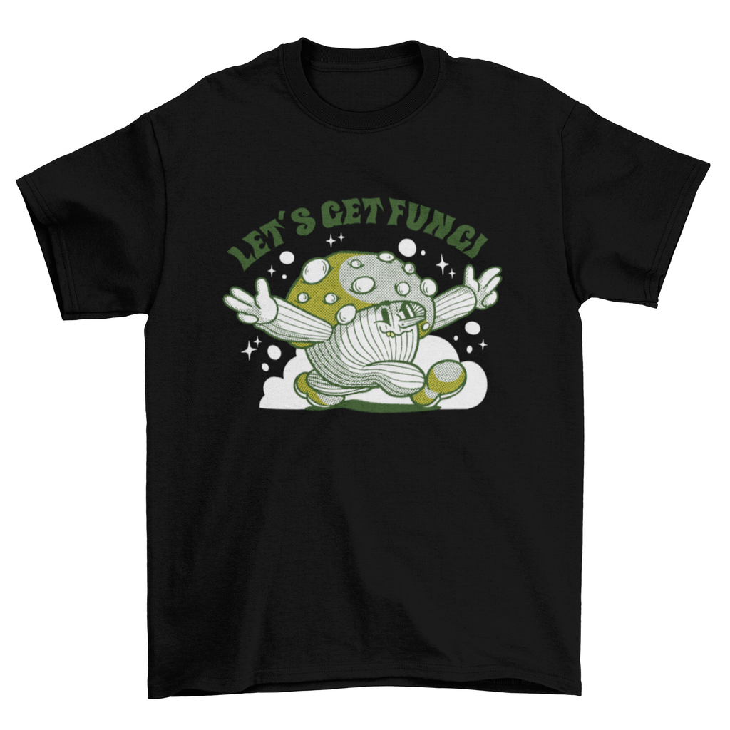 Fungi mushroom cartoon pun t-shirt