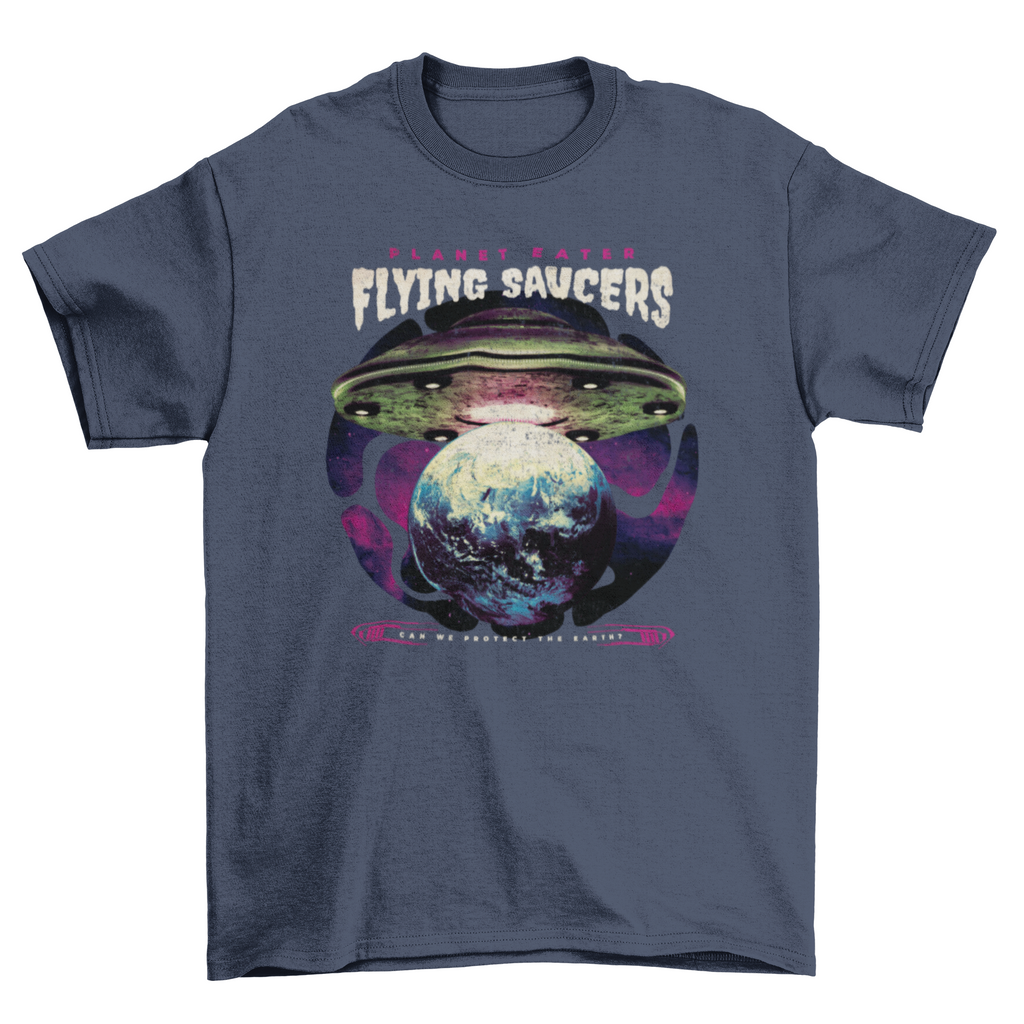 Alien spaceship on Earth t-shirt