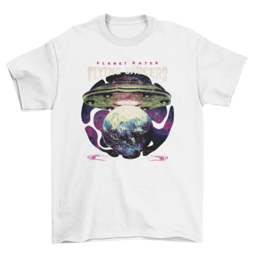 Alien spaceship on Earth t-shirt