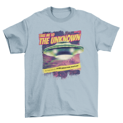 Alien abduction magazine psd t-shirt