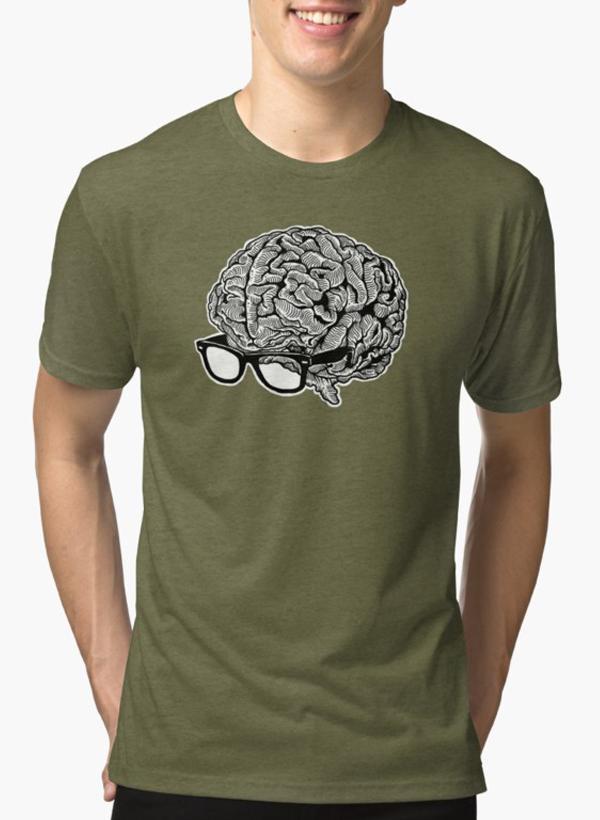 Brain with Glasses Tee