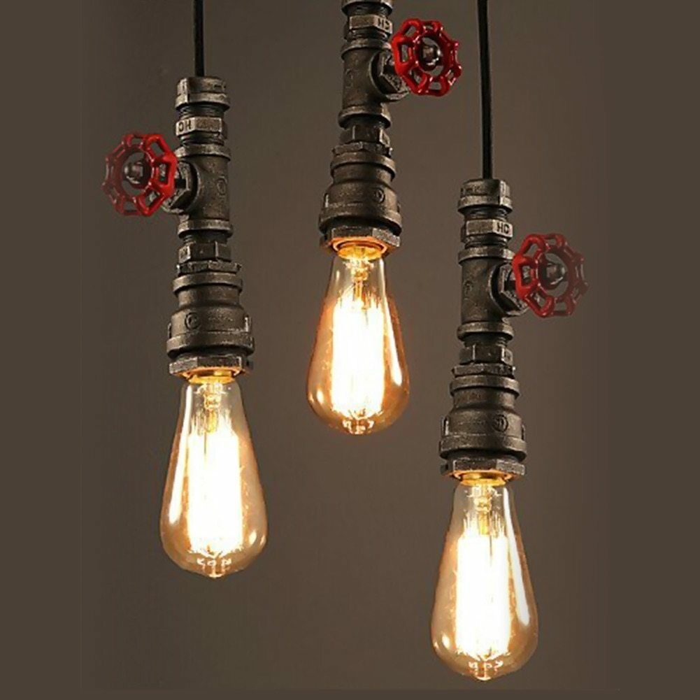 Industrial Steampunk Water Pipe Pendant Light~1162