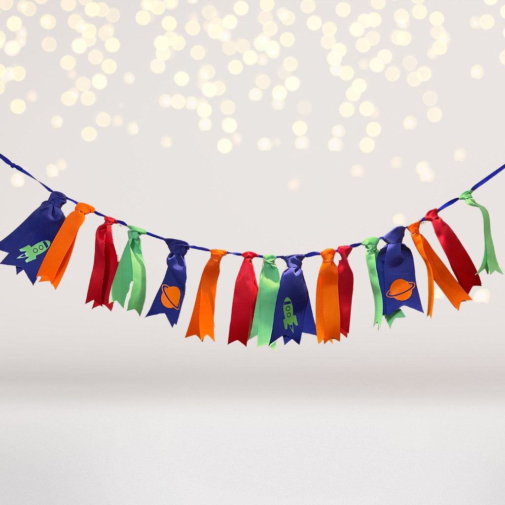 Galaxy, Outer space, Rocket Ship Teepee Tent Birthday Party Box,