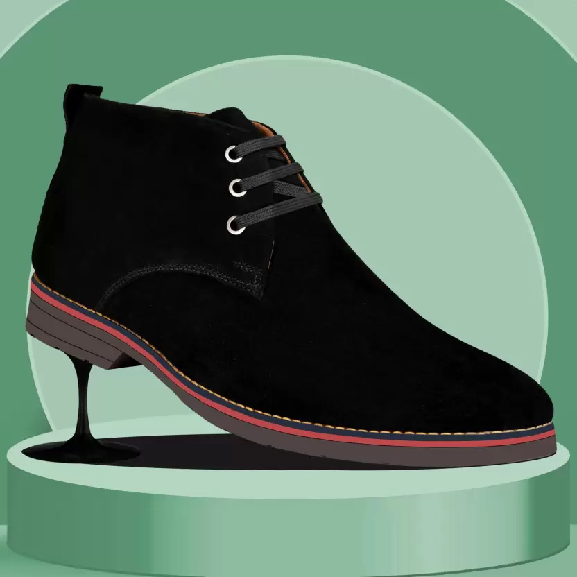 Genuine Leather Black Boots (Men's Size 9)