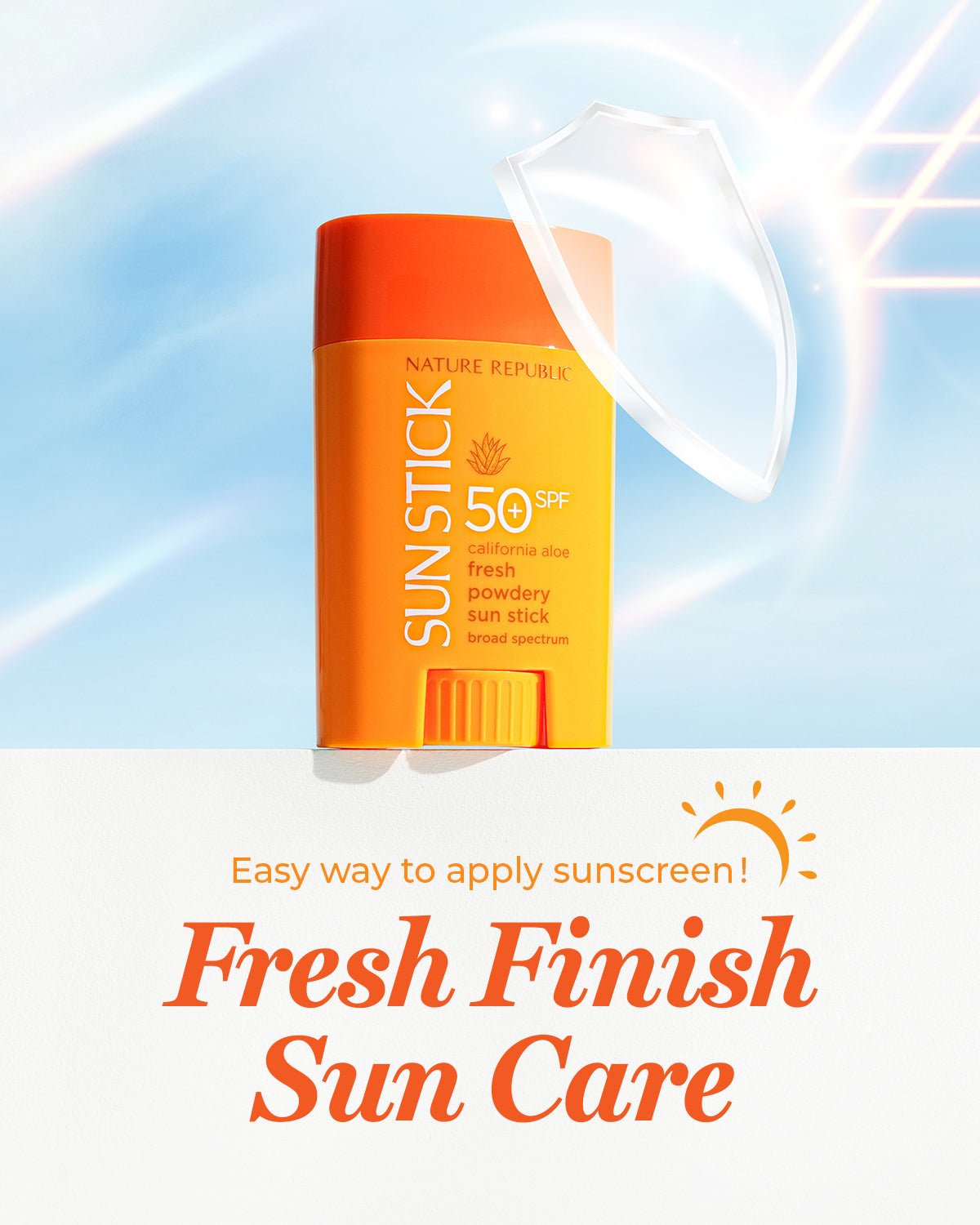 California Aloe Fresh Powdery Sun Stick Broad Spectrum SPF50+ (Buy 2 Get 1 Free - Add 3 to Cart)