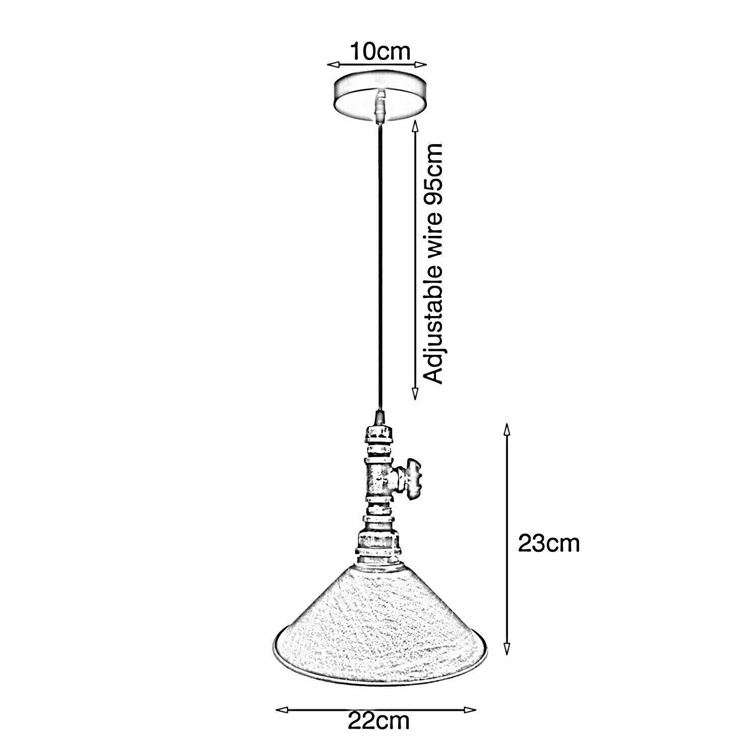 Industrial retro Steampunk Water Pipe Pendant Light~1161